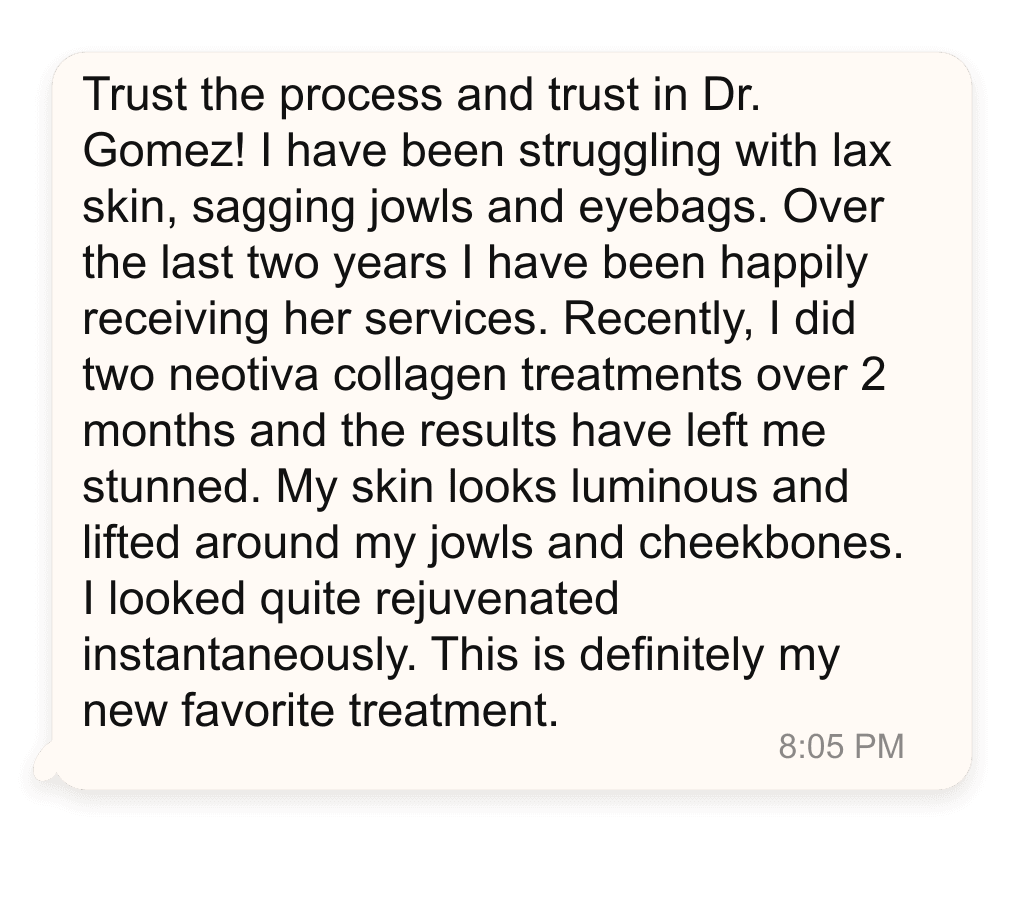 Client testimonial