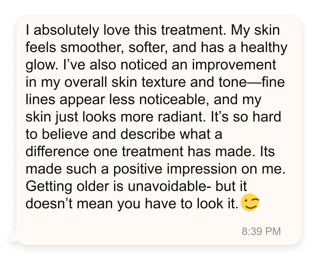 Client testimonial